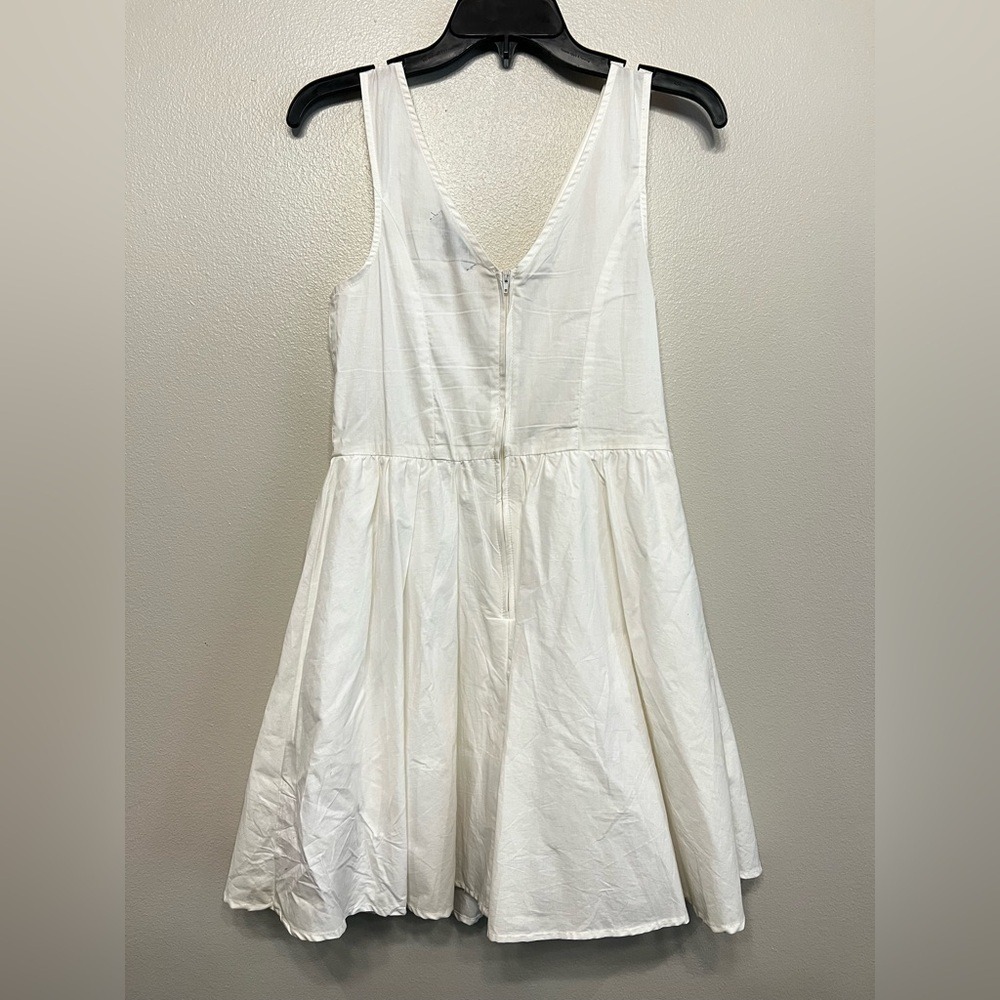 Bailey Blue Classic Mini White Dress Tie Front Detail Size Medium Sailor Summer - Picture 7 of 11